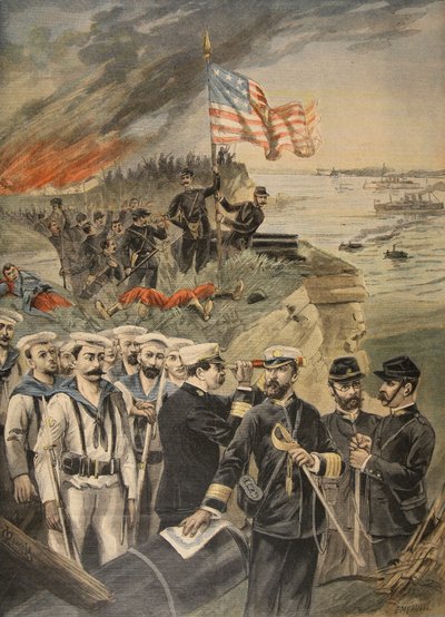 The Spanish American War: Landing at Guantanamo by French School