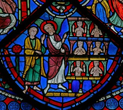 The St Thomas Window: Gad Shown a Palace by an Angel by French School