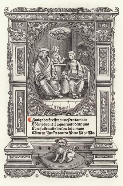 The Twelve Ages of Man: July by French School