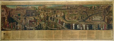 The Two Paths of Religion, depiction of the divide between Protestantism and Catholicism by French School