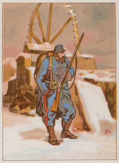 The Watchman Advances at the Prussian Siege of Paris by French School