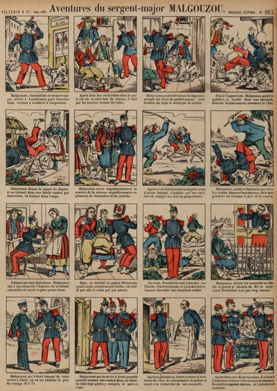 The adventures of Sergeant-Major Malgouzou by French School