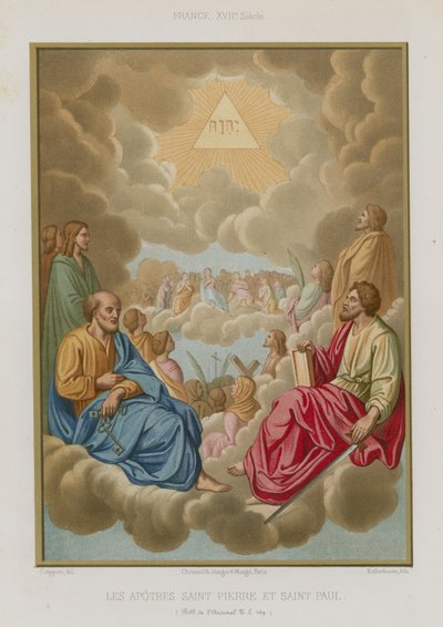 The apostles Saint Peter and Saint Paul by French School