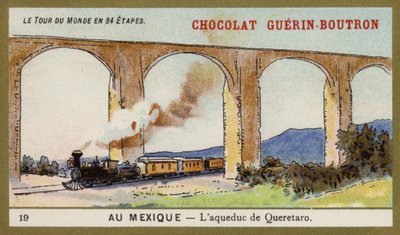 The aqueduct of Queretaro, Mexico by French School