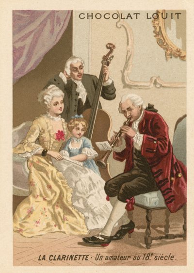 The Clarinet: An Amateur in the 18th Century by French School