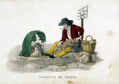 The Dog Mower by French School