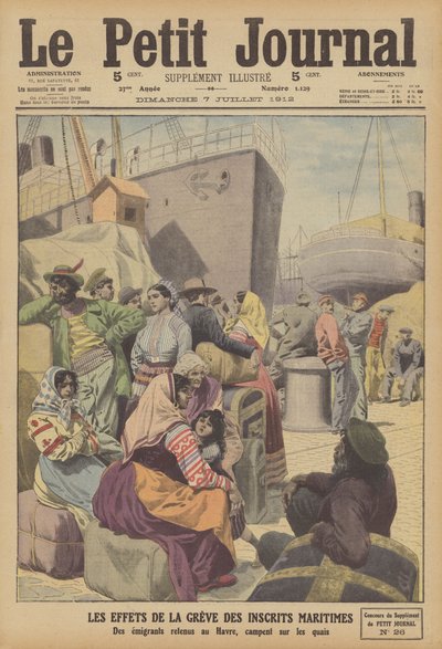 The effects of the shipping strike in France by French School