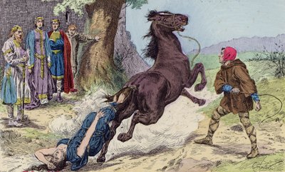The Execution of Brunhilda of Austrasia by Chlothar II, 613 by French School