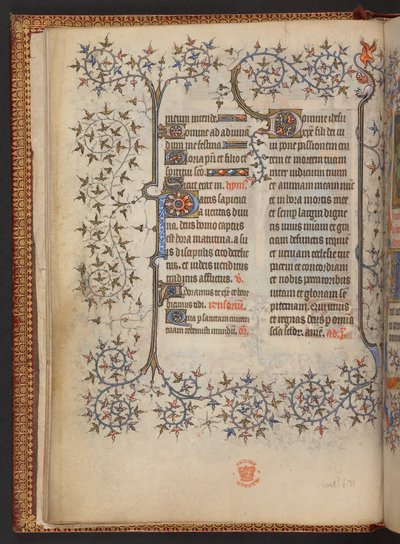 The First Leaf of the Hours of the Cross, Book of Hours by French School