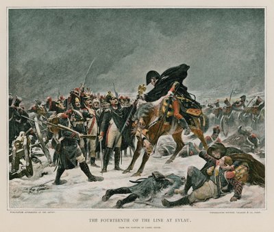 The Fourteenth of the Line at Eylau by French School