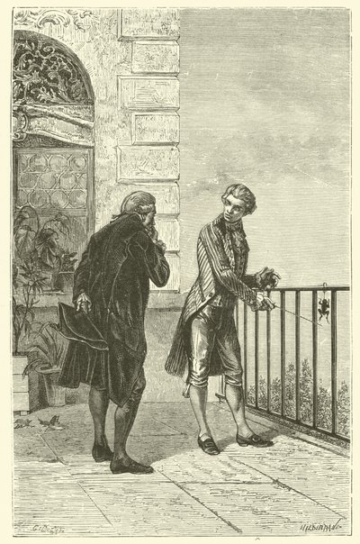 The Frog of Galvani by French School