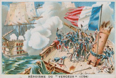 The Heroism of the French Warship Vengeur du Peuple, 1794 by French School