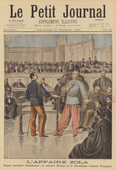 The libel trial of Emile Zola by French School