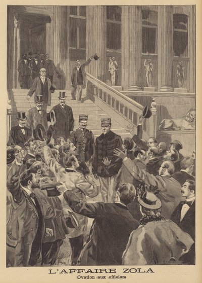 The libel trial of Emile Zola by French School