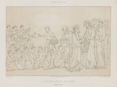 The multiplication of the loaves by French School