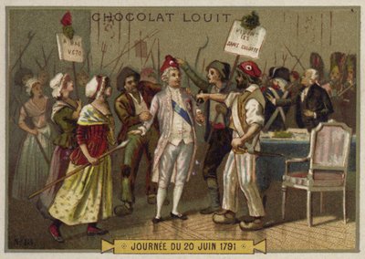 The sans-culottes invade the Tuileries Palace, 20 June 1792 by French School