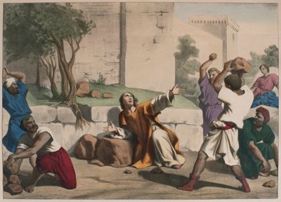 The Stoning of St. Stephen by French School