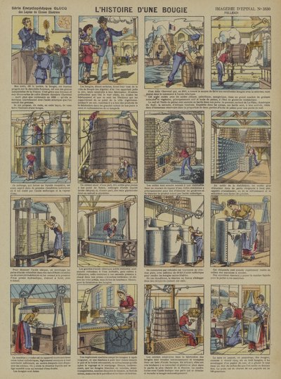 The story of a candle by French School