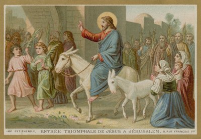 The Triumphal Entry of Jesus into Jerusalem by French School