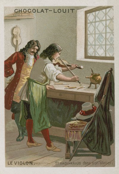 The Violin: Stradivarius in His Workshop by French School