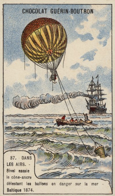 Theodore Sivel Testing a Cone-Shaped Balloon Anchor over the Baltic Sea by French School