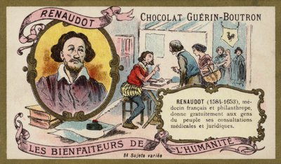 Theophraste Renaudot, French physician and philanthropist by French School