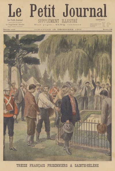 Thirteen French prisoners on St Helena by French School