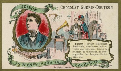 Thomas Edison, American inventor by French School