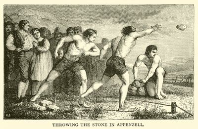 Throwing the Stone in Appenzell by French School