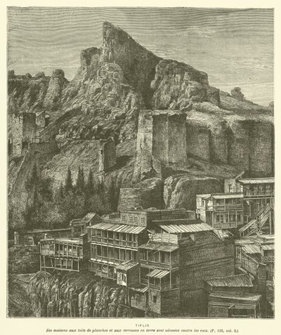 Tiflis (engraving) by French School