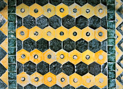 Tiles from the Chapel of Saint Cucuphas by French School