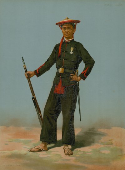 Annamite Sharpshooter by French School