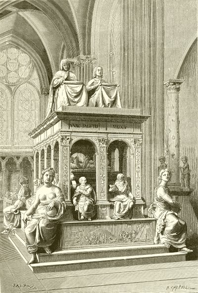 Tomb of Louis XII and Anne de Bretagne at Saint Denis by French School