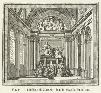 Tomb of Mazarin, in the chapel of the college by French School