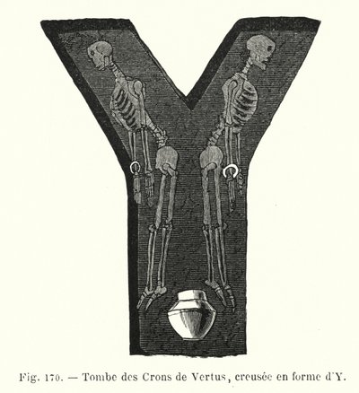 Tombs of the Crons of Vertus, Dug in the Shape of a Y by French School