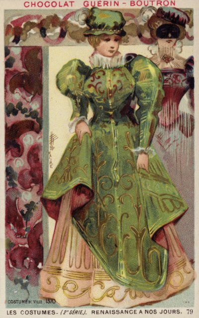 Town Dress, 1570 by French School