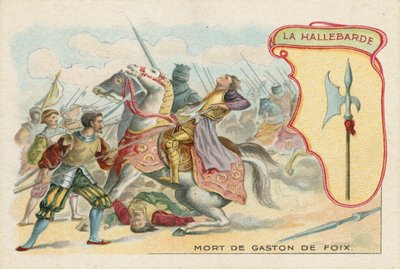 Trade card with an image of a halberd by French School