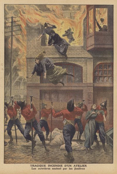 Tragic fire in a workshop in Newark, New Jersey by French School
