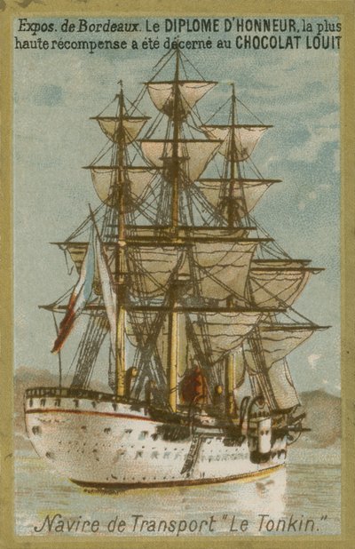 Transport Ship Le Tonkin by French School