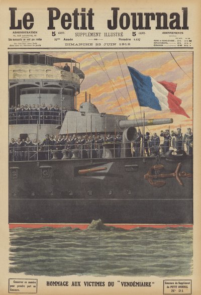 Tribute to the victims of the sinking of the French submarine Vendemiaire by French School