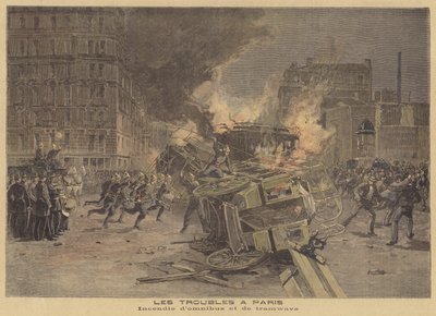Troubles in Paris by French School