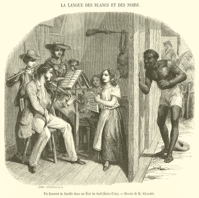 A Family Concert in a Southern State, United States by French School