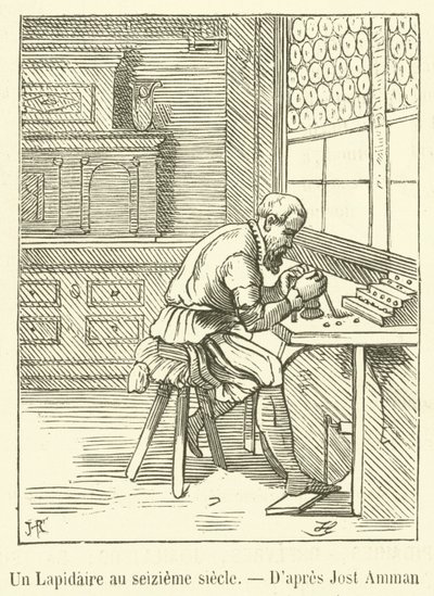 A Lapidary in the Sixteenth Century by French School