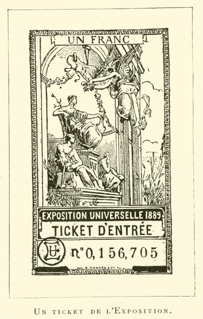 A Ticket from the Exhibition by French School