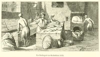 A Bakery in the Eighteenth Century by French School