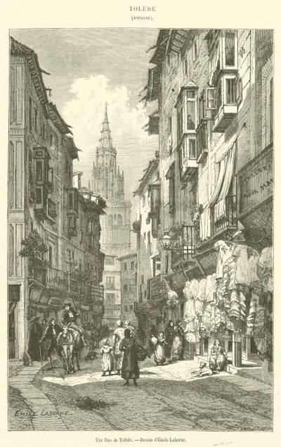 A Street in Toledo by French School