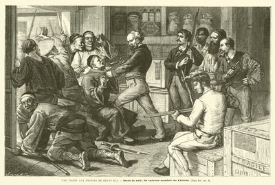 A Visit to the Prisons of Shanghai (engraving) by French School