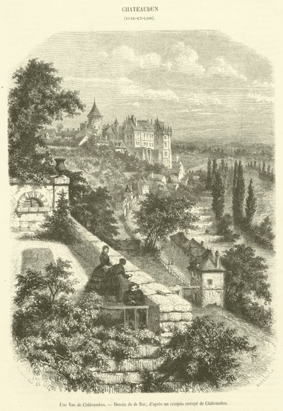 A View of Chateaudun by French School