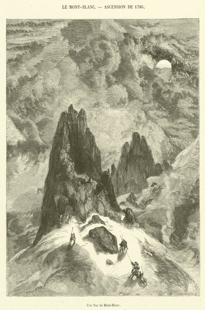 A View of Mont-Blanc by French School