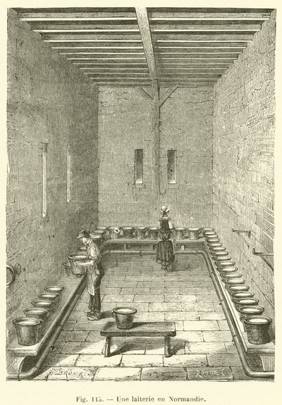 A Dairy in Normandy by French School